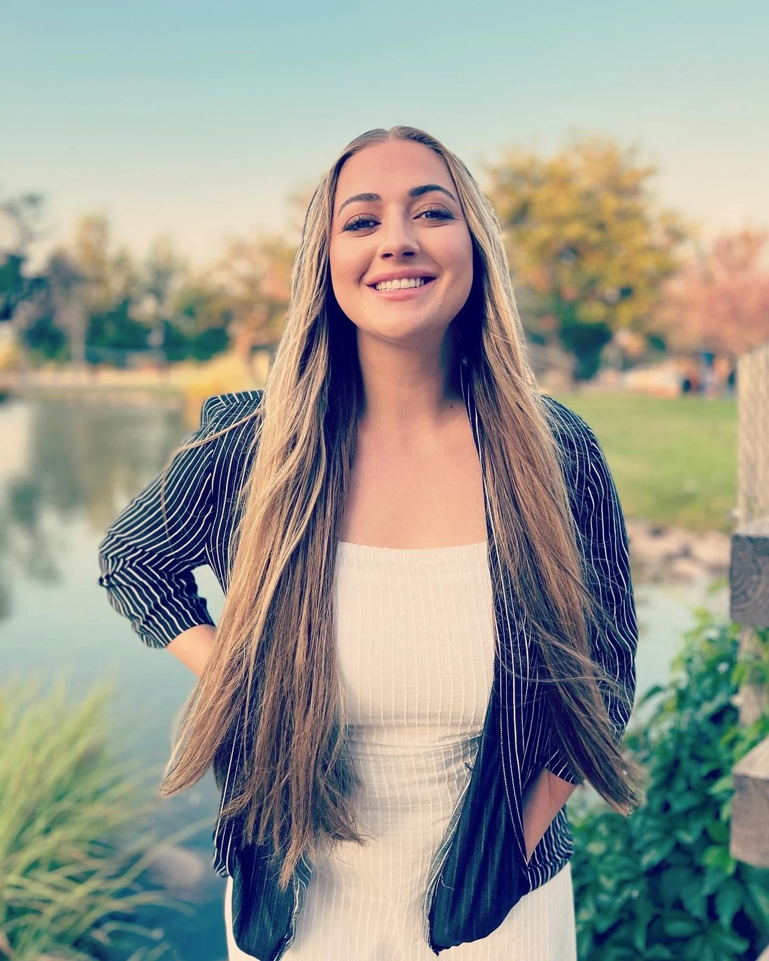 Cassandra Monroe, LCSW, LCADC, a therapist in Reno, Nevada, smiling outdoors